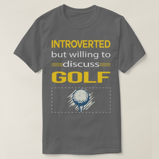 Camiseta Funny apresenta Golf Golfe Golfe (Frente do Design)