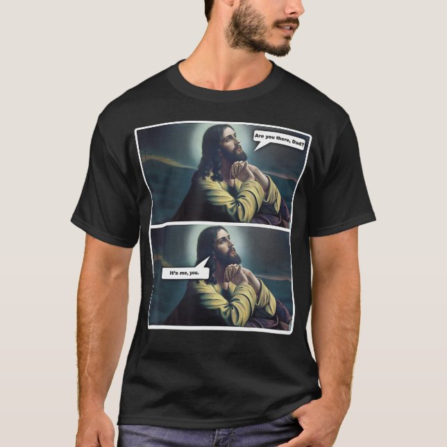 Camiseta Funny Atheist Religious Jesus Praying Gift  (Frente)