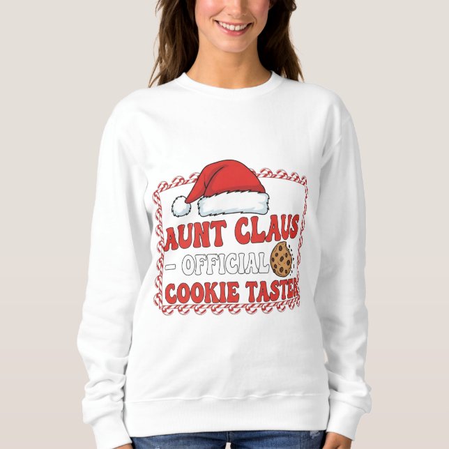 Camiseta Funny Aunt Claus Christmas Shirt – Official Cookie (Frente)