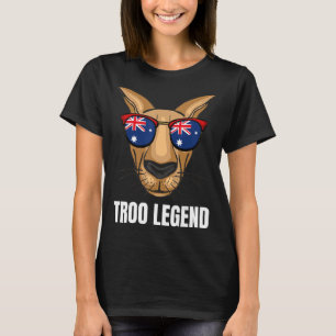 Camiseta Funny Australiano Kangaroo Austrália Flag Aussie