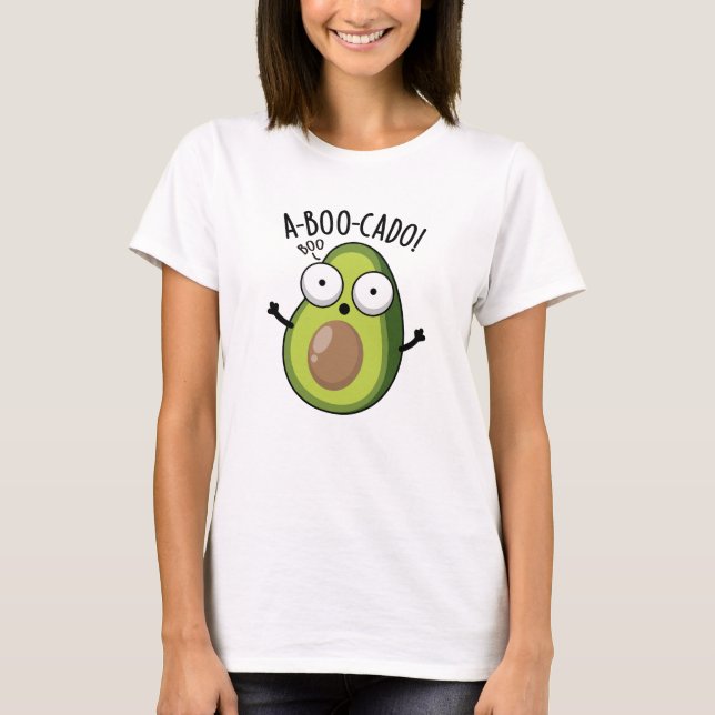 Camiseta Funny Avocado Scare Puns da A-boo (Frente)