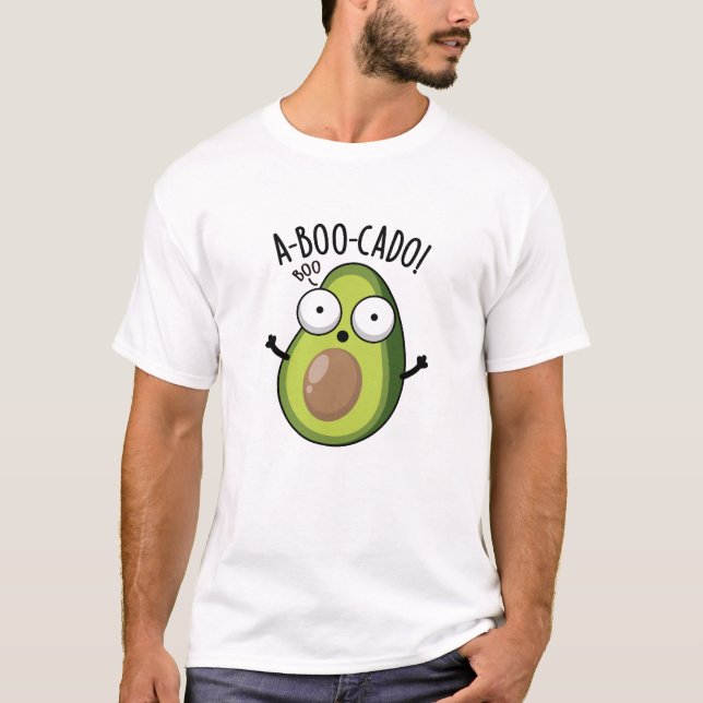 Camiseta Funny Avocado Scare Puns da A-boo (Frente)
