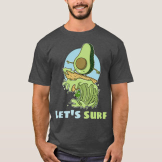 Camiseta Funny Avocado Surfing 4 1