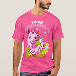 Camiseta Funny Axolotl Unicorn sobrevoa Salamander Mexicano
