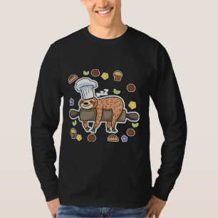 Camiseta Funny Baking Sloth Baker Cupcake Ativo