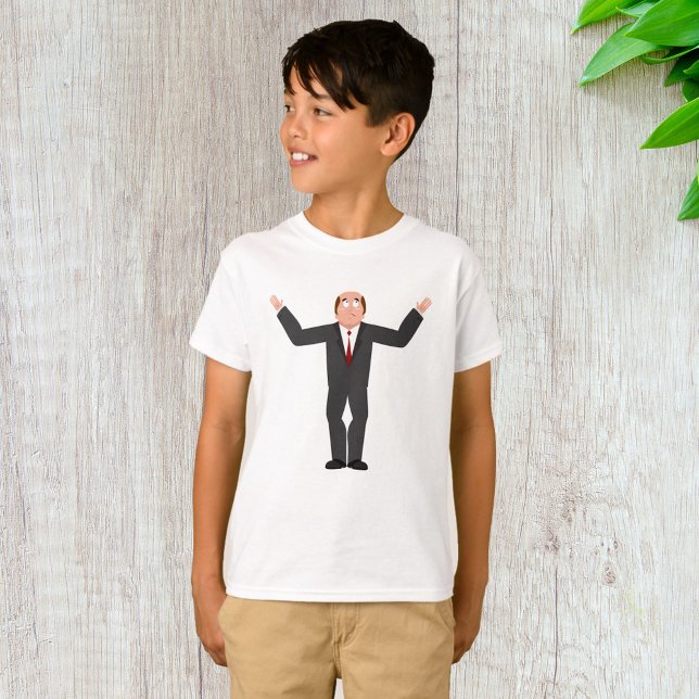 Camiseta Funny Bald Businessman Engraçado Humorando (Criador carregado)