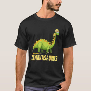 Camiseta Funny Bananasaurus Roupa Dinos Banana Dinosaur