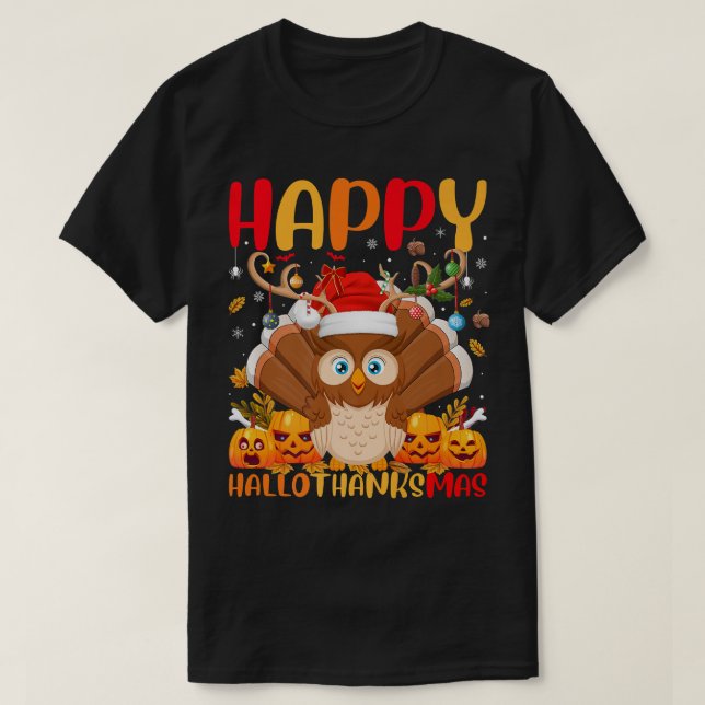 Camiseta Funny Barn Owl Bird Lover Happy Barn Owl HelloThan (Frente do Design)