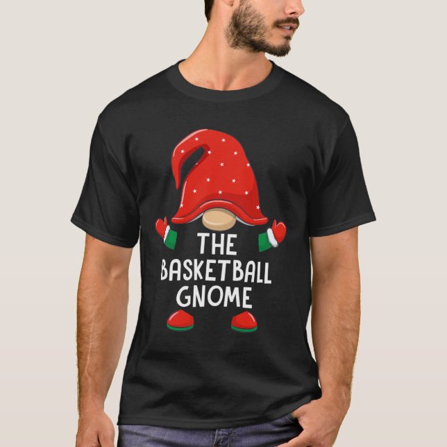 Camiseta Funny Basball Gnomo da Festa de Natal B (Frente)