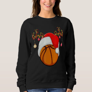 Camiseta Funny Basball Lover Reindet Papais noeis Basquete