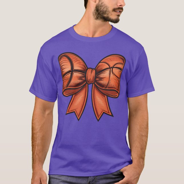 Camiseta Funny Basketball Sports Coquette Bow Game Day frie (Frente)
