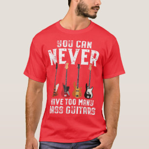 Camiseta Funny Bass Guitar Lover Graphic Women and Men Bass
