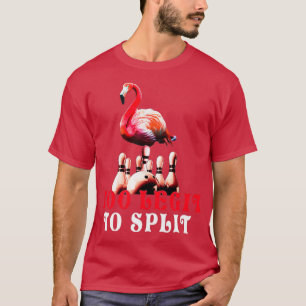 Camiseta Funny Bbowwling flamingo dez pinos Boliche Gif