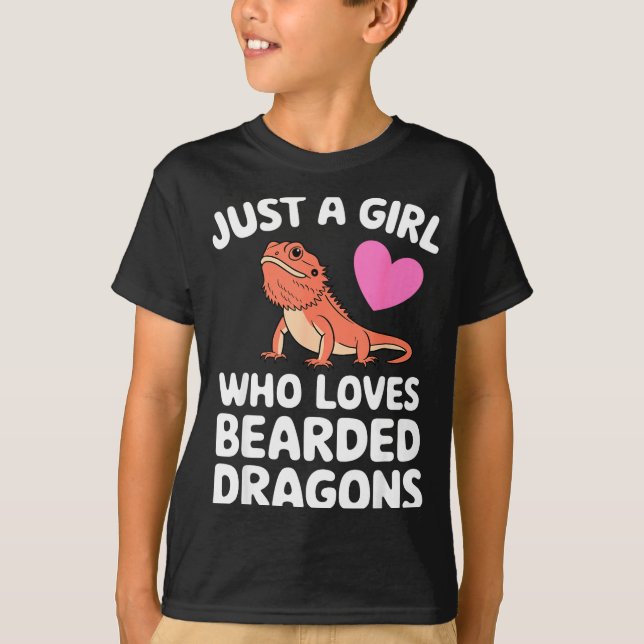 Camiseta Funny Bearded Dragon Art For Women Girl Bearded Dr (Frente)