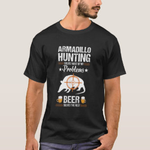 Camiseta Funny Beer Lover Armadillo Possum Hunter G