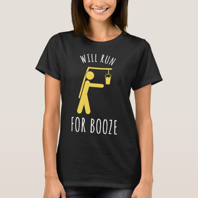 Camiseta Funny Beer Runner (Frente)