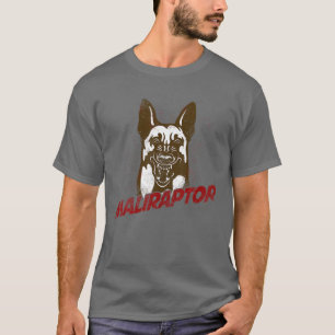 Camiseta Funny Belga Malinois Maliraptor Para Maligator Do