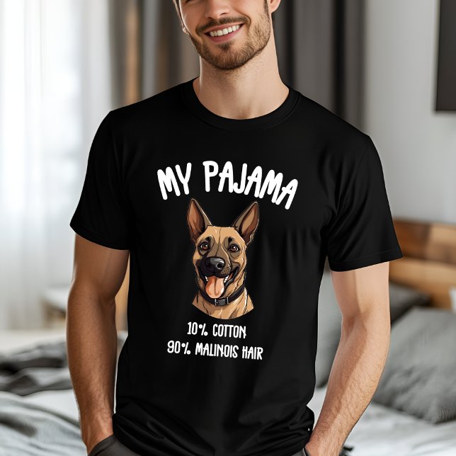 Camiseta Funny Belga Malinois Pajama Dog Lover (Criador carregado)