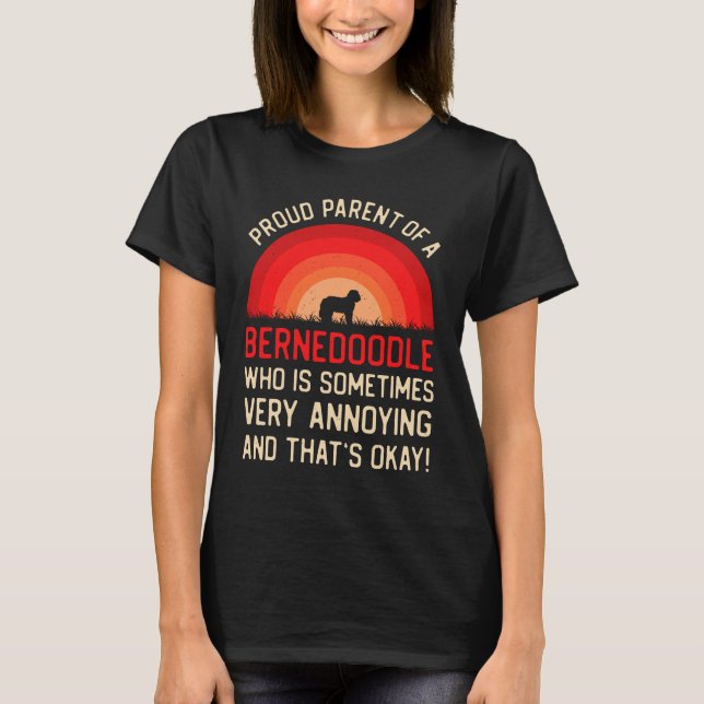 Camiseta Funny Bernedoodle (Frente)