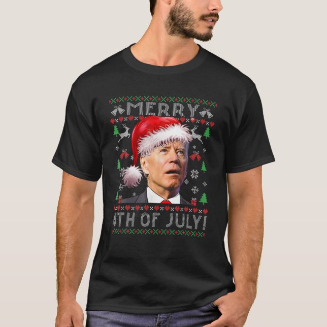 Camiseta Funny Biden Dazed Confuse Feliz Feliz 4 De Julho (Frente)