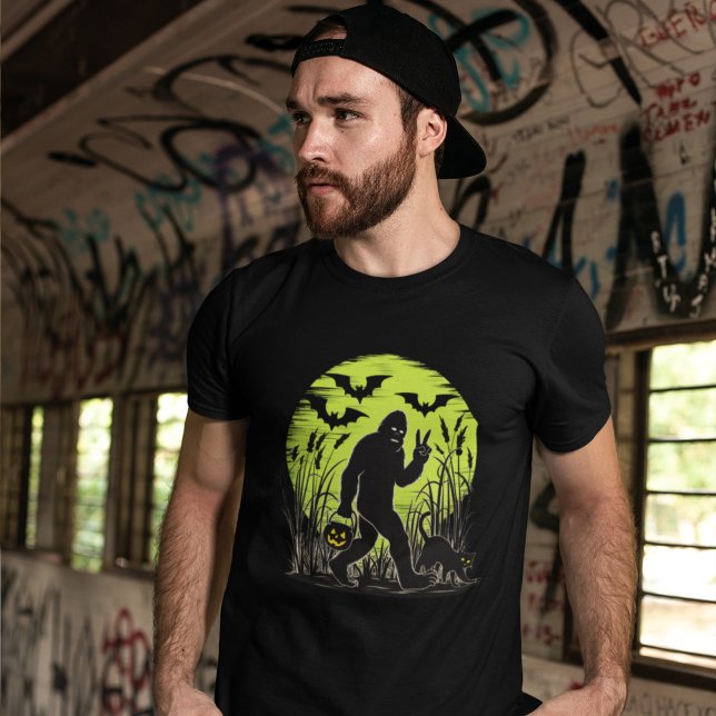 Camiseta Funny Bigfoot Halloween (Criador carregado)