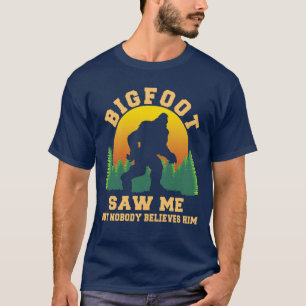 Camiseta Funny Bigfoot Me Viu Sasquatch Cryptozoology Yeti