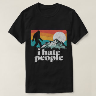 Camiseta Funny Bigfoot Retro Mountain Design