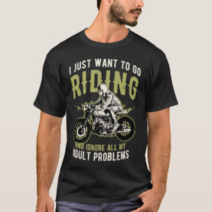 Camiseta Funny Biker cita o motociclista dizendo