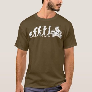 Camiseta Funny Biker Evolution da Aventura Motociclista M