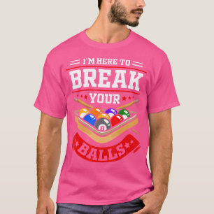 Camiseta Funny Billiard Para Jogador De Bilhar De Piscina