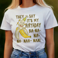 Funny Birthday Cartoon Banana Humor Único
