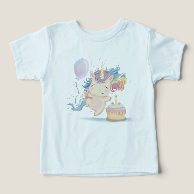 Camiseta Funny Birthday Unicorn (Design frontal)