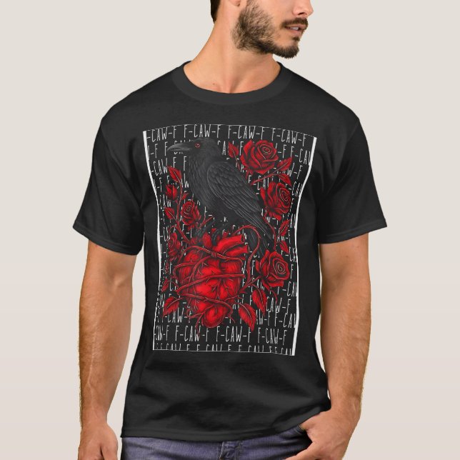 Camiseta Funny Black Bird F-caw-f Anti Valentines Day Singl (Frente)