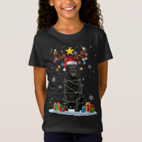 Funny Black Lab Cachorro de Natal Reindet de Natal