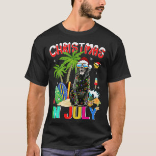 Camiseta Funny Black Lab no Natal Horrível