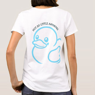 Camiseta Funny Blue Rubber Ducky Back Print Graphic