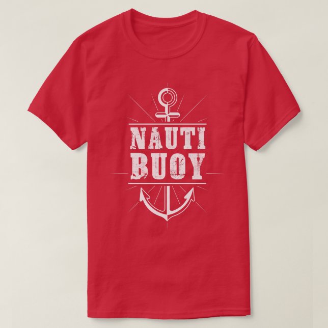 Camiseta Funny Boat Anchor Nautical Boat Captain Boating  (Frente do Design)