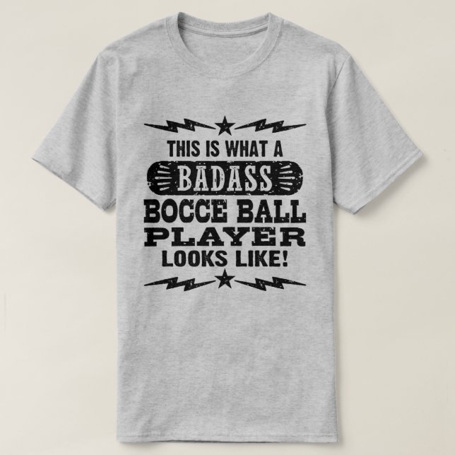 Camiseta Funny Bocce Ball (Frente do Design)