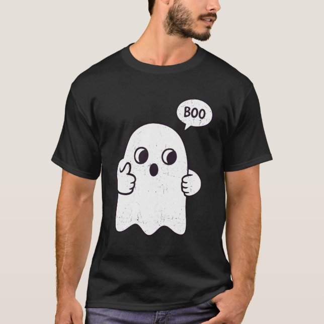 Camiseta Funny Boo Ghost Halloween Costume (Frente)