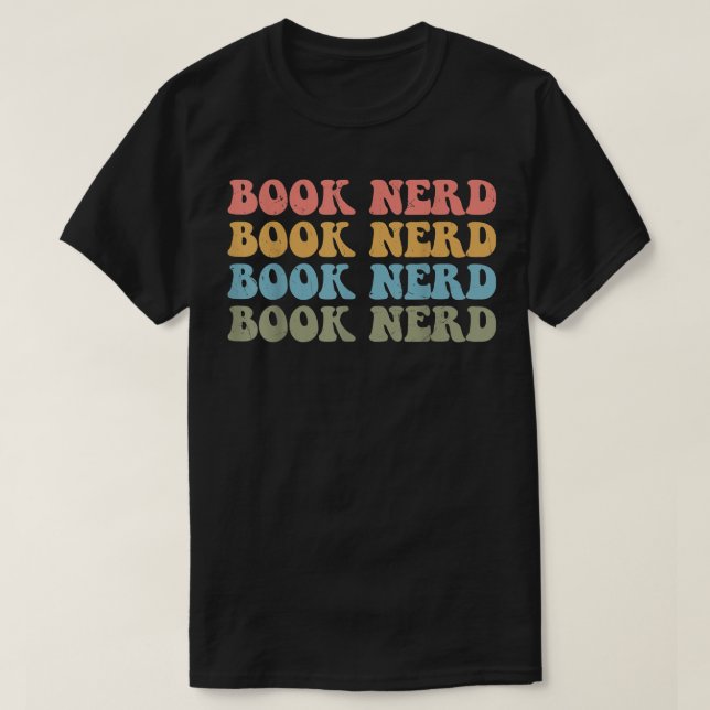 Camiseta Funny Books Reader Book Nerd Vintage Graphic  (Frente do Design)