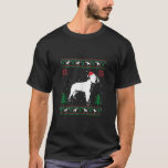 Camiseta Funny Boston Terrier Lover Santa Hat Ugly Christm<br><div class="desc">Engraçado Boston Terrier Aloja Santa Hat No Topo Do Docinho De Natal Feio</div>
