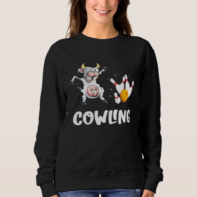 Camiseta Funny Bowling Bowling Cow Strike Bowler Bowling Pi (Frente)
