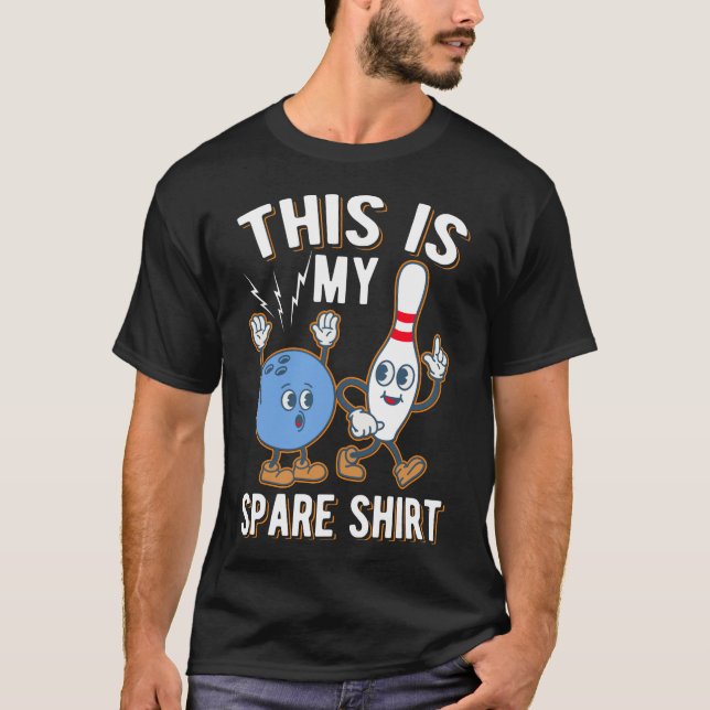 Camiseta Funny Bowling Quote This is my Spare (Frente)