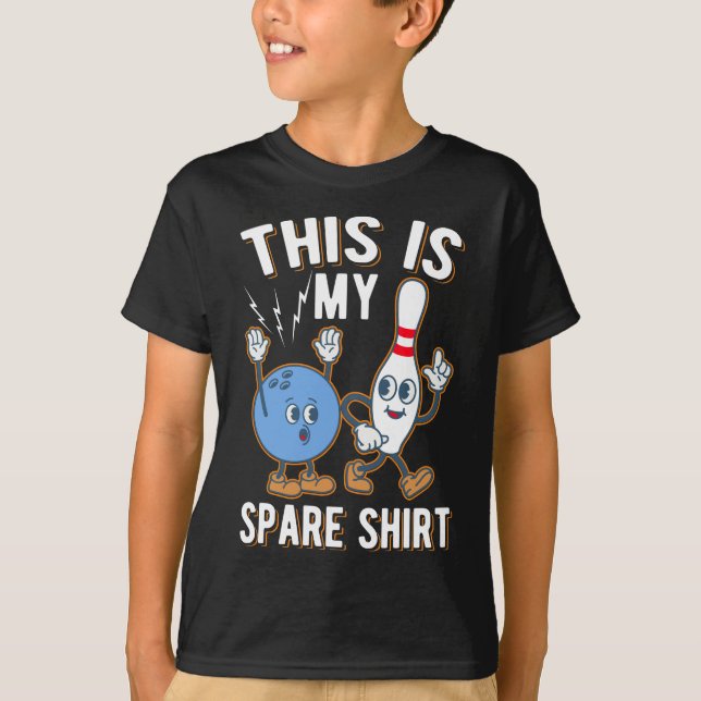 Camiseta Funny Bowling Quote This is my Spare (Frente)
