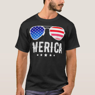 Camiseta Funny Boy 4 de julho American Flag Boys Patriotic 