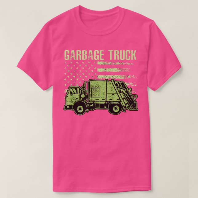 Camiseta Funny Boy's Vintage Garbage Truck511 (Frente do Design)