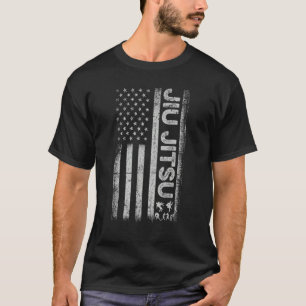 Camiseta Funny Brazillian Jiu Jitsu Bandeira Americana Bjj