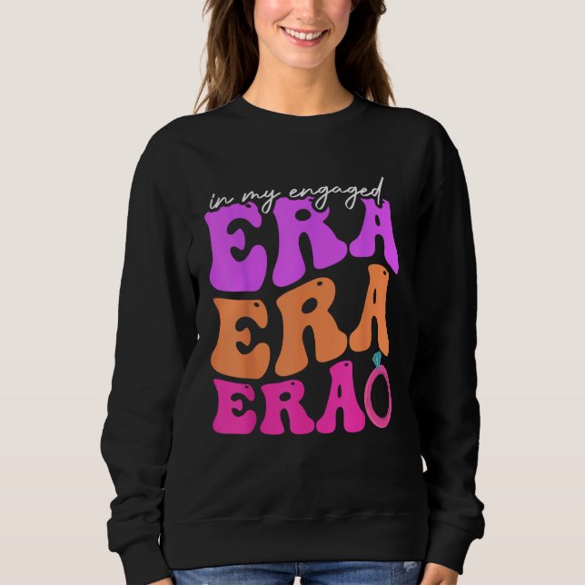 Camiseta Funny Bride In my Engaged Era Engagement Retro Gro (Frente)