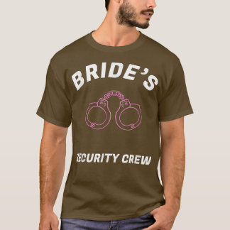 Camiseta Funny Bride's security crew t Bridal team s