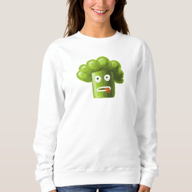 Camiseta Funny Broccoli Planta Louca Vegan Vegetariana (Frente)